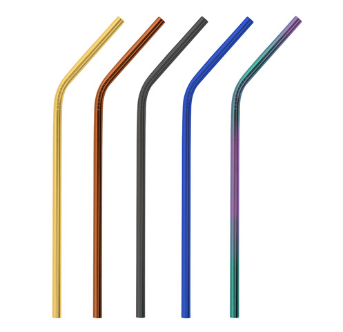 Rainbow Metal Straws